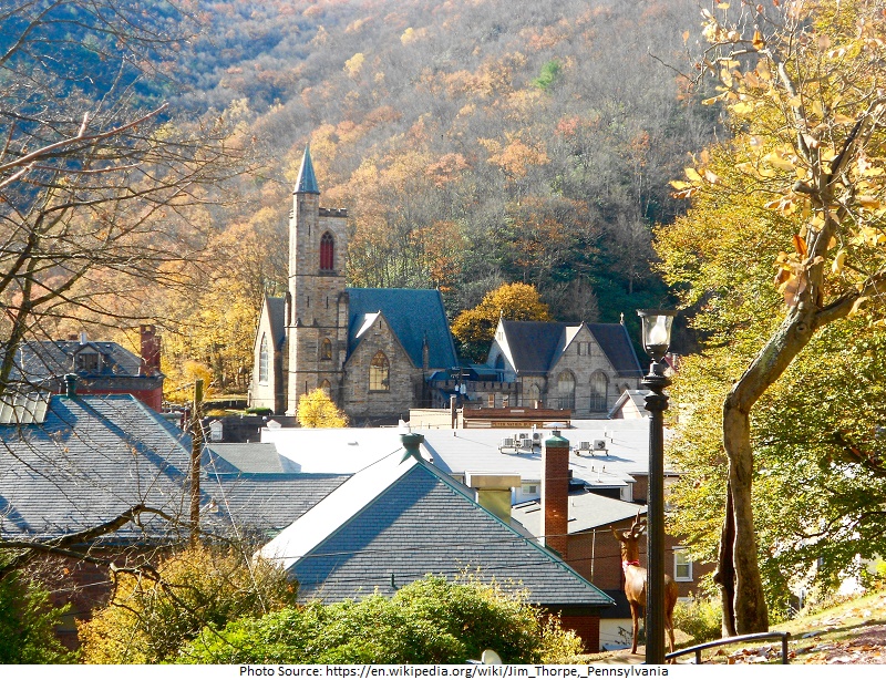 tourist attractions in jim thorpe