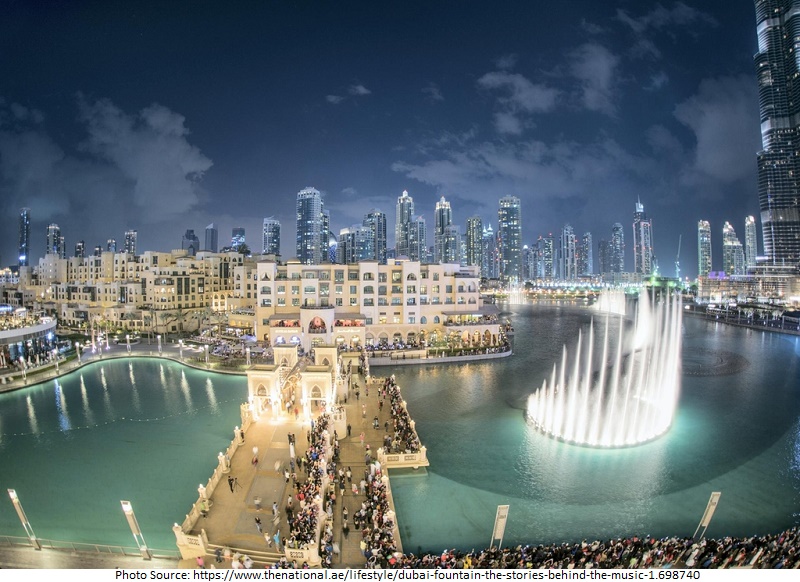 tourist attractions in Dubai Fountains
